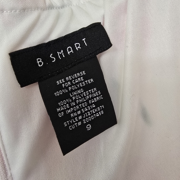 B. Smart Floral Sweetheart Strapless Mermaid Maxi Gown In Pink White NWT Size 9 - Picture 7 of 12